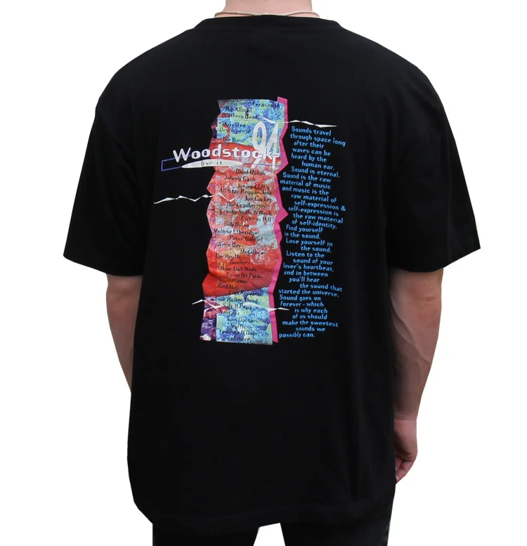 Vintage Woodstock 1994 Pepsi Black T-Shirt (Size XL) — RootsBK
